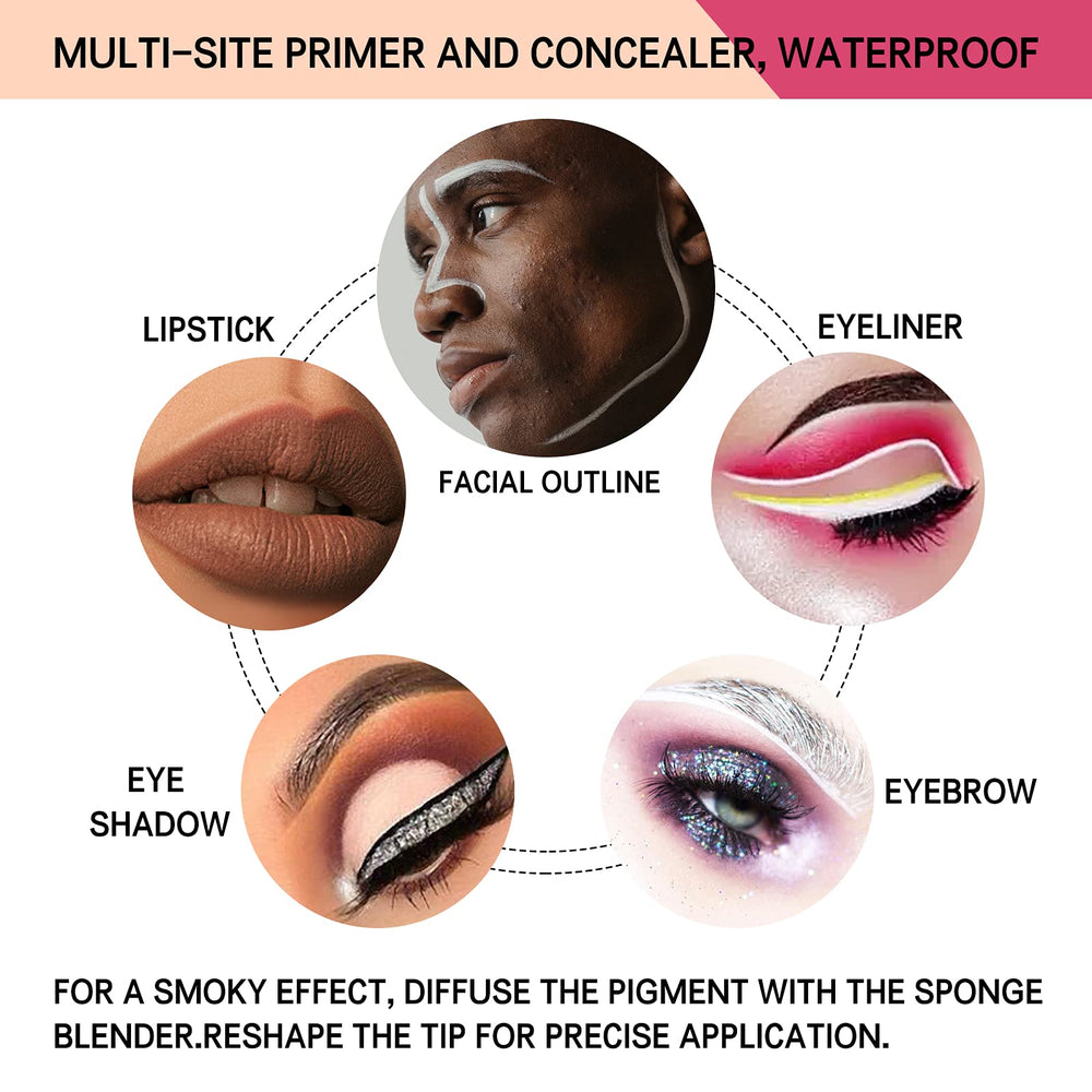 LOKFAR eyeshadow primer swatch demonstrates silky texture and quick-dry formula.