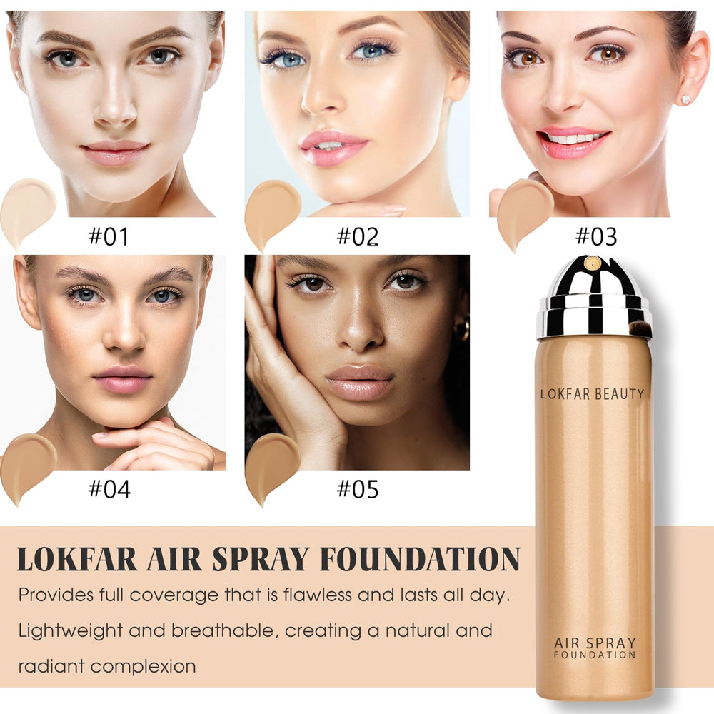 LOKFAR full-coverage foundation delivers a natural, long-lasting look.