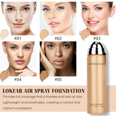 LOKFAR full-coverage foundation delivers a natural, long-lasting look.