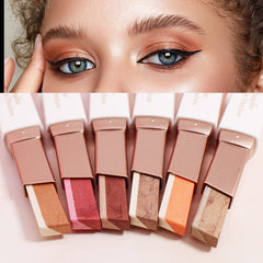Lokfar glitter eyeshadow stick in brown coffee provides rich depth and long wear.