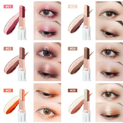 Lokfar glitter eyeshadow stick earth tone delivers subtle, versatile gradients.