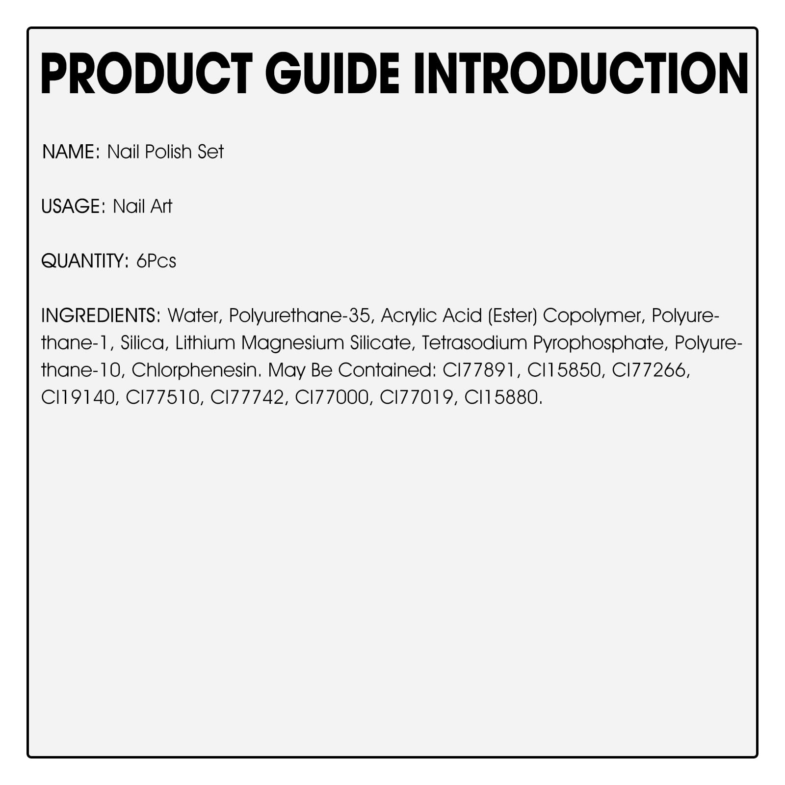 LOKFAR low-odor nail polish with safe-use notes