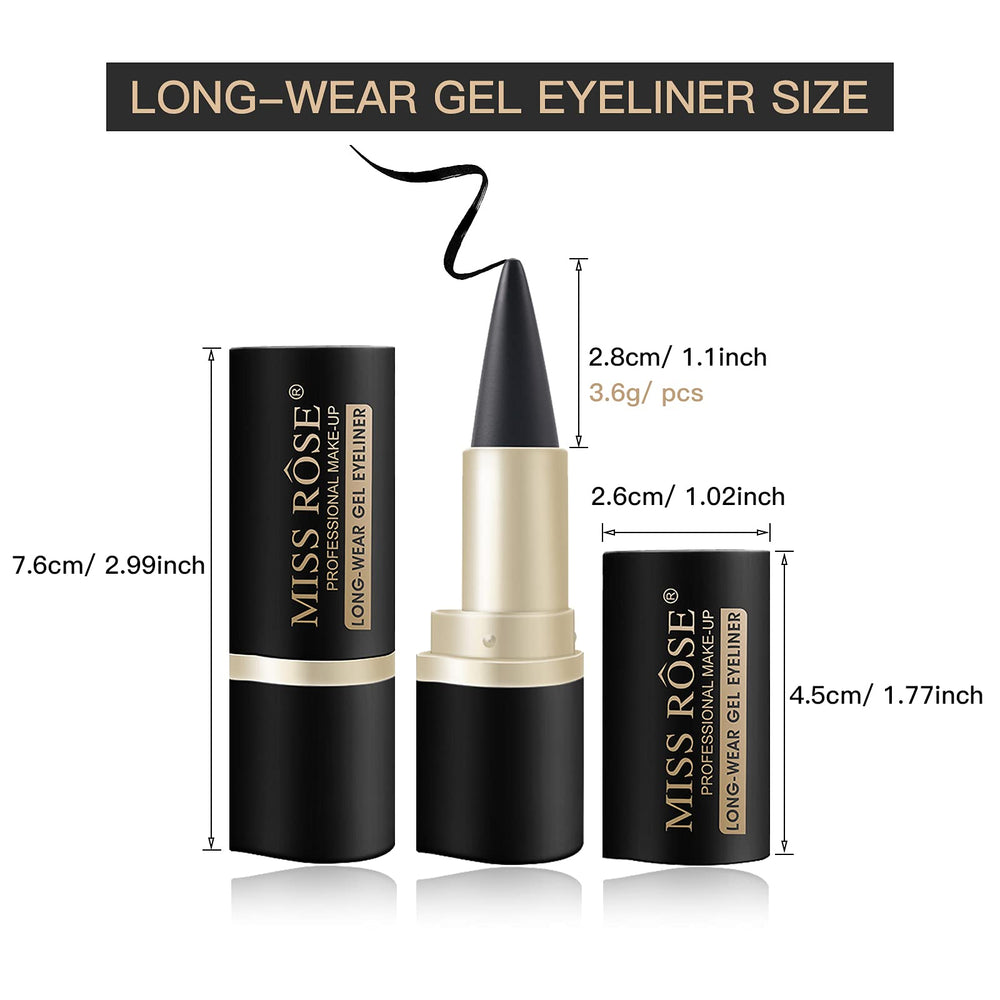 LOKFAR matte cool black eyeliner provides smooth application and even color.