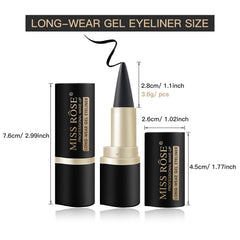 LOKFAR matte cool black eyeliner provides smooth application and even color.