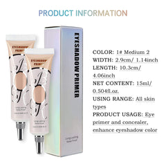 LOKFAR matte eyeshadow primer medium tube blends evenly for smooth application.