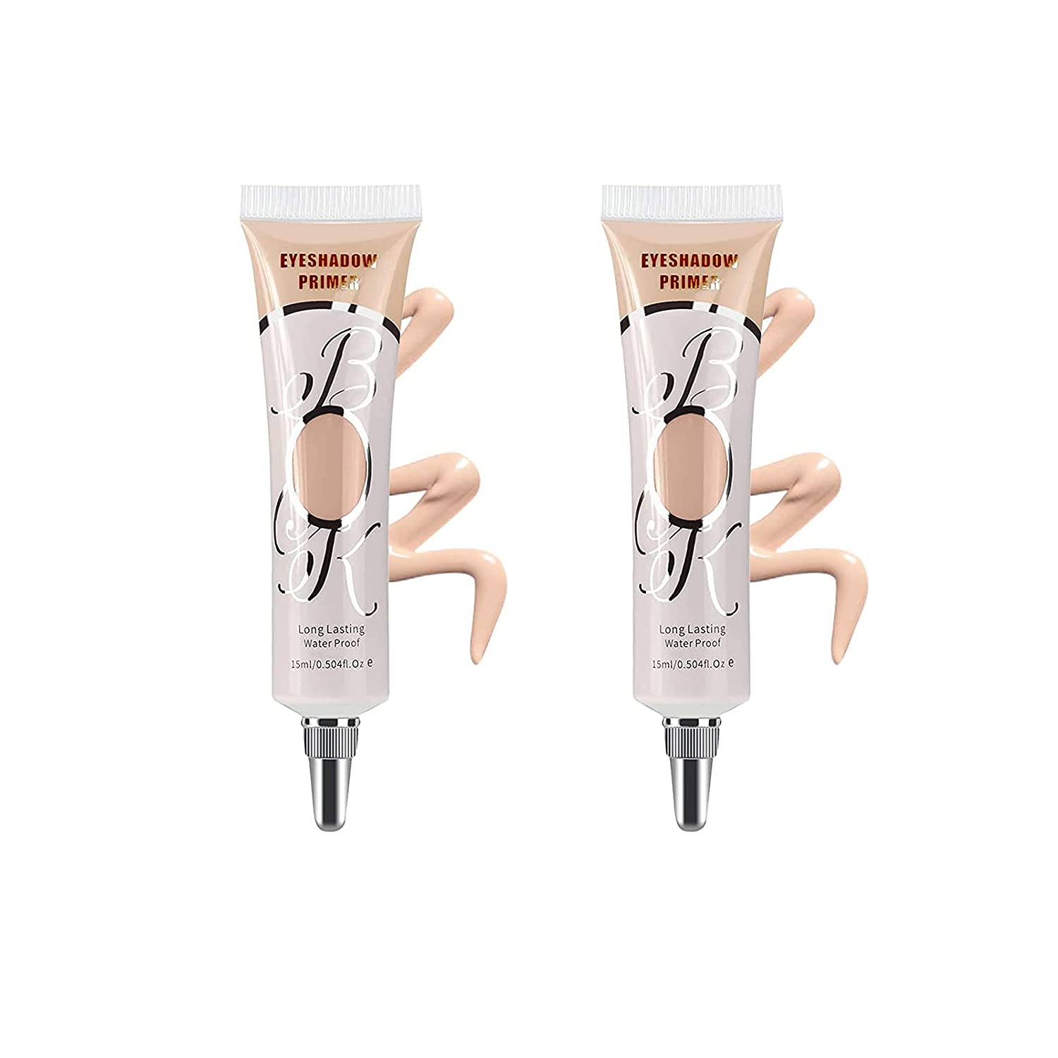 LOKFAR matte eyeshadow primer white tube enhances color payoff and crease control.