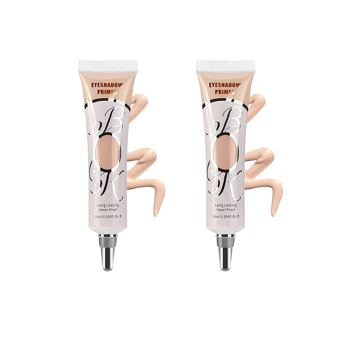 LOKFAR matte eyeshadow primer white tube enhances color payoff and crease control.