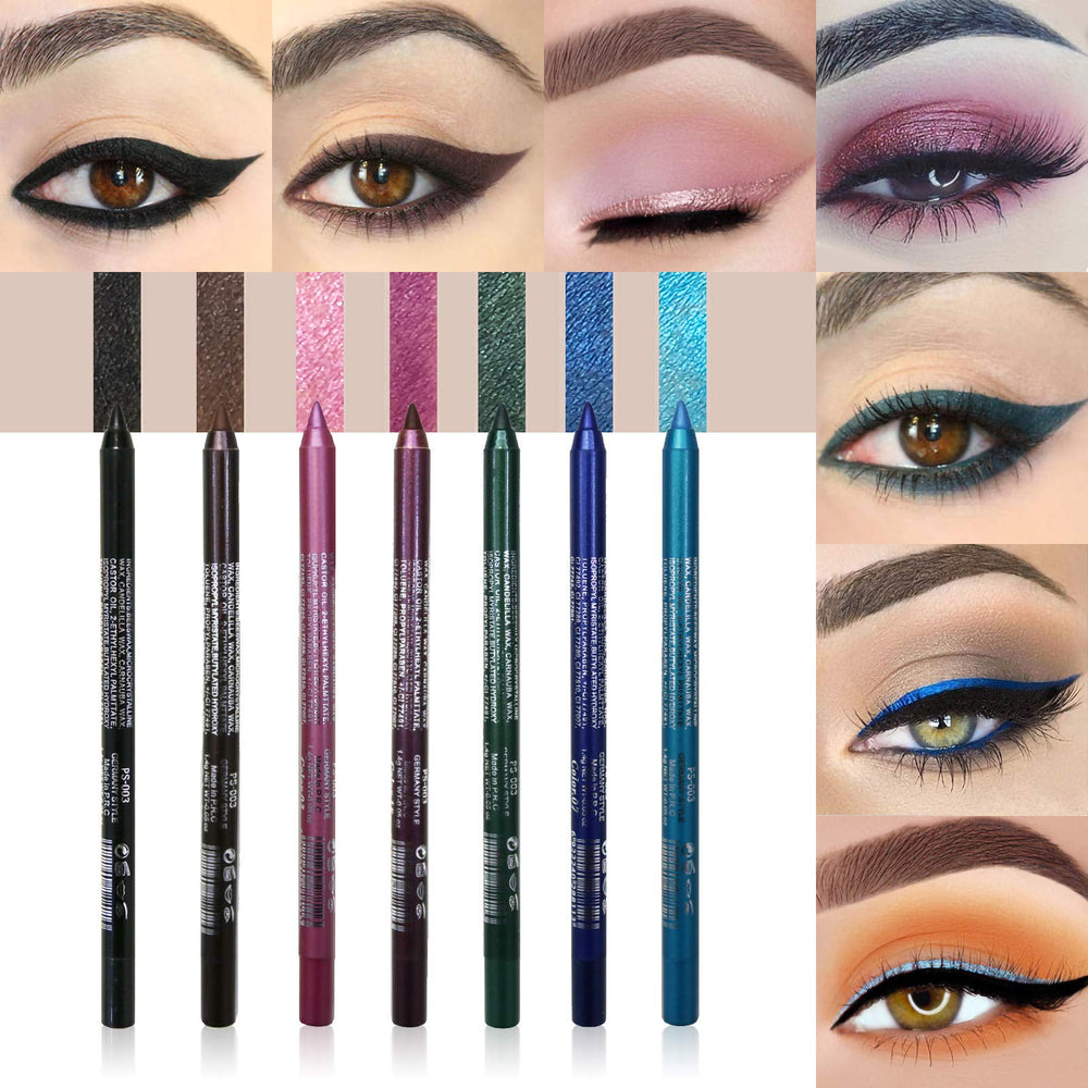 LOKFAR metallic eyeliner pencils provide a bold edge for striking eye makeup.