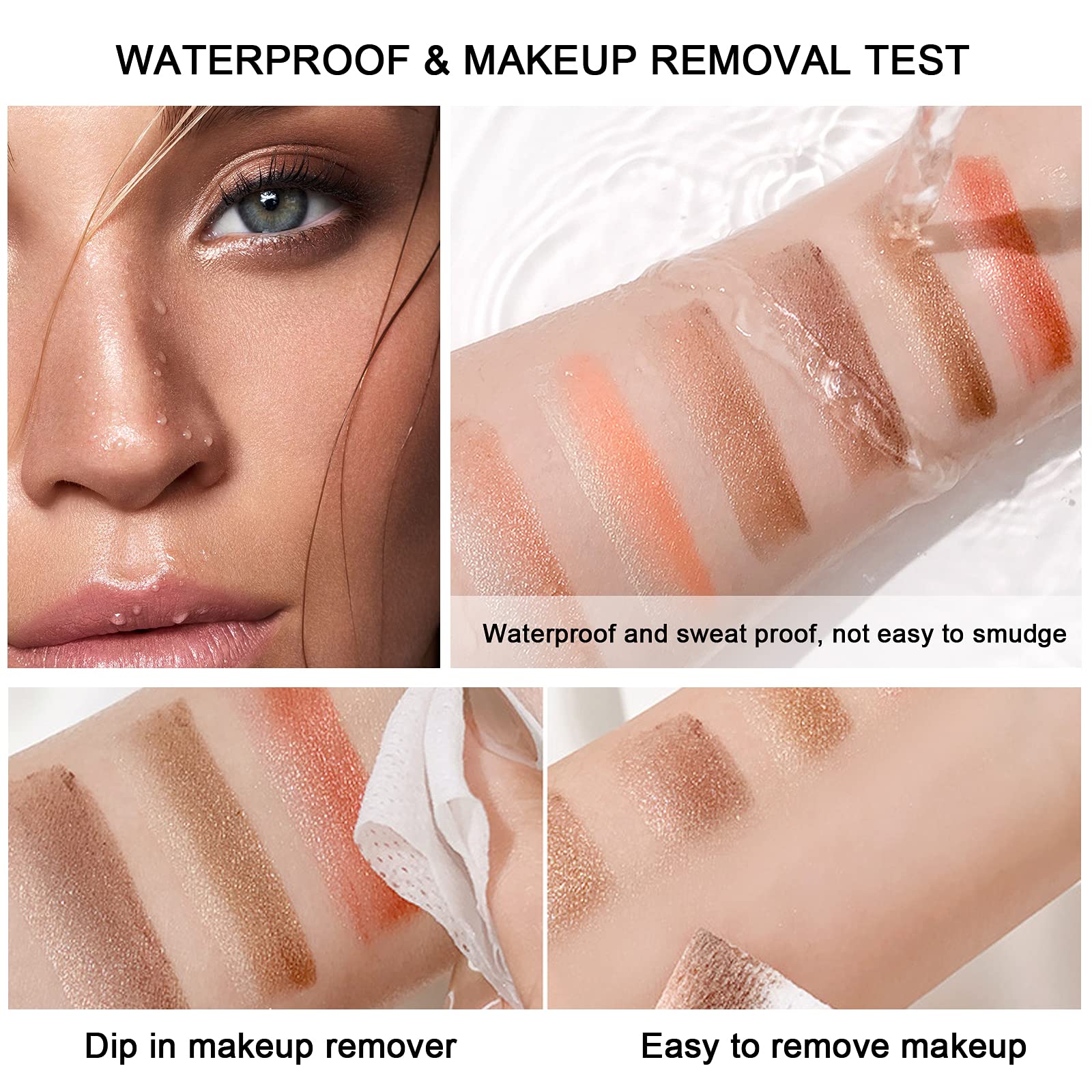Lokfar two-tone gradient eyeshadow stick creates seamless color transition.