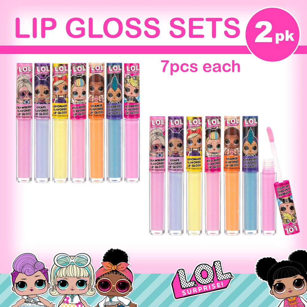 L.O.L. Surprise grape lip gloss adds bold color and kid-friendly shine