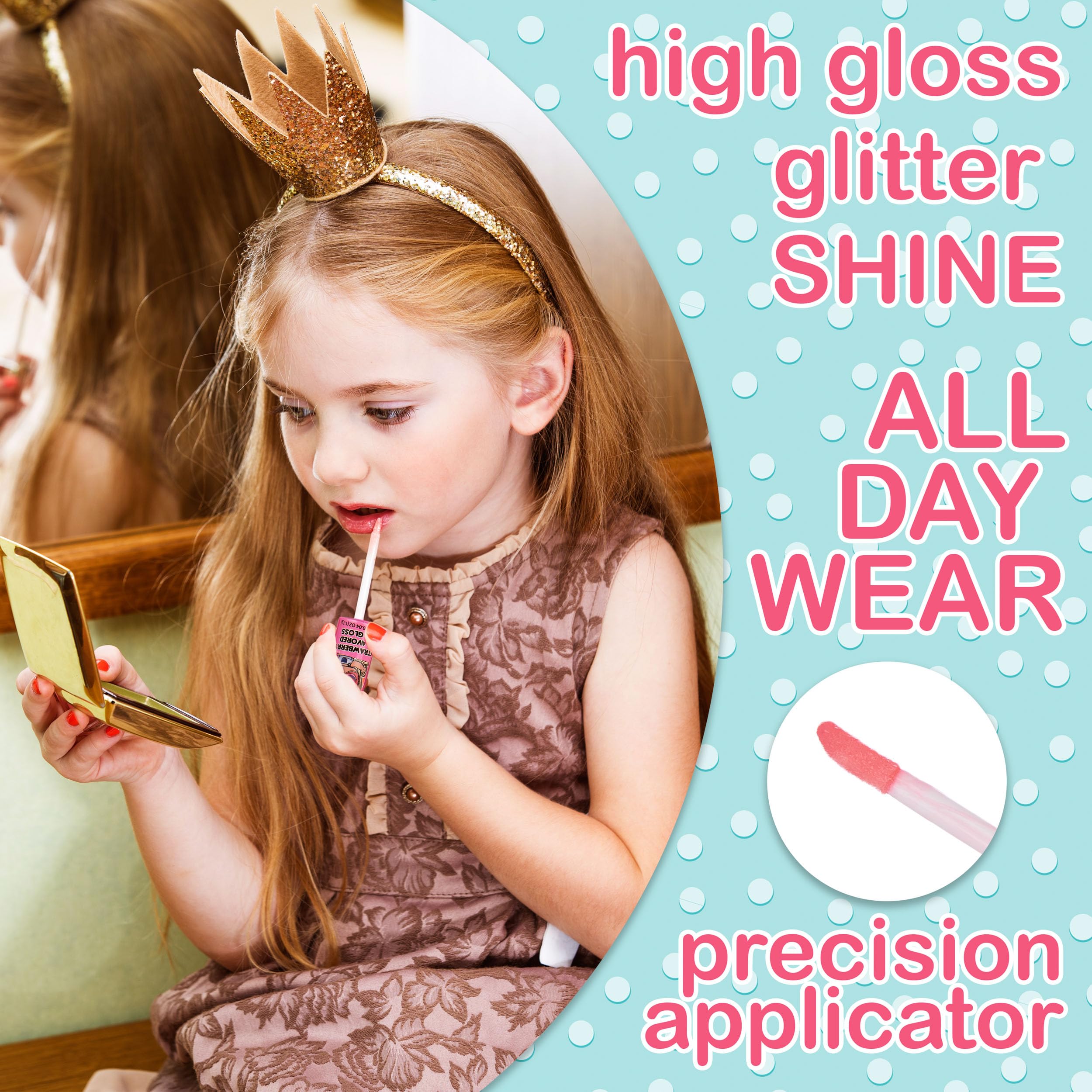 L.O.L. Surprise orange lip gloss delivers fresh color and fruity aroma