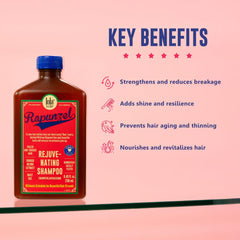 Lola From Rio fine hair closeup highlights a light, volumizing formula for delicate strands.