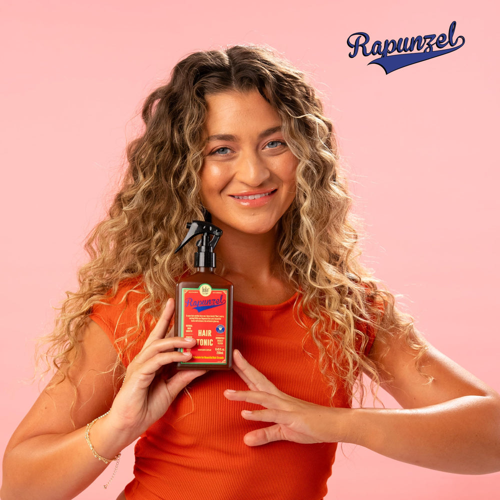 Lola From Rio Rapunzel Hair Tonic cap and pump for controlled dispensing