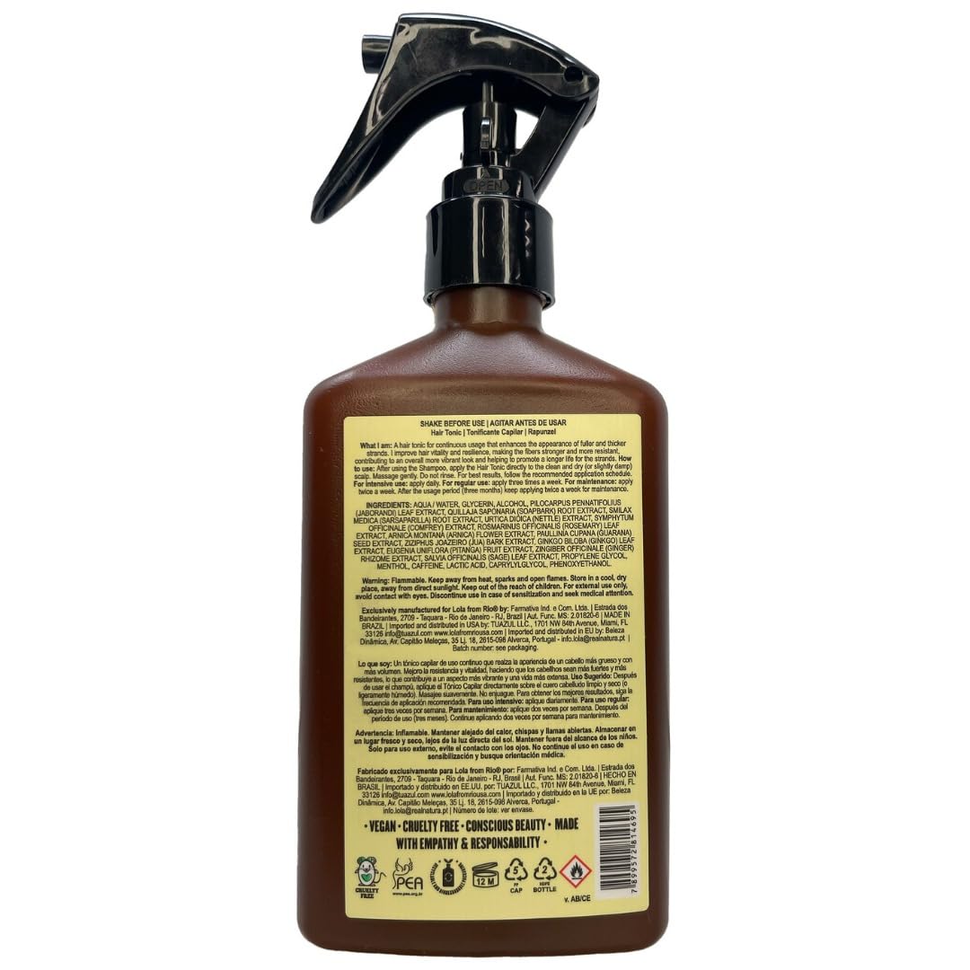 Lola From Rio Rapunzel Hair Tonic spray mist for easy application and even coverage