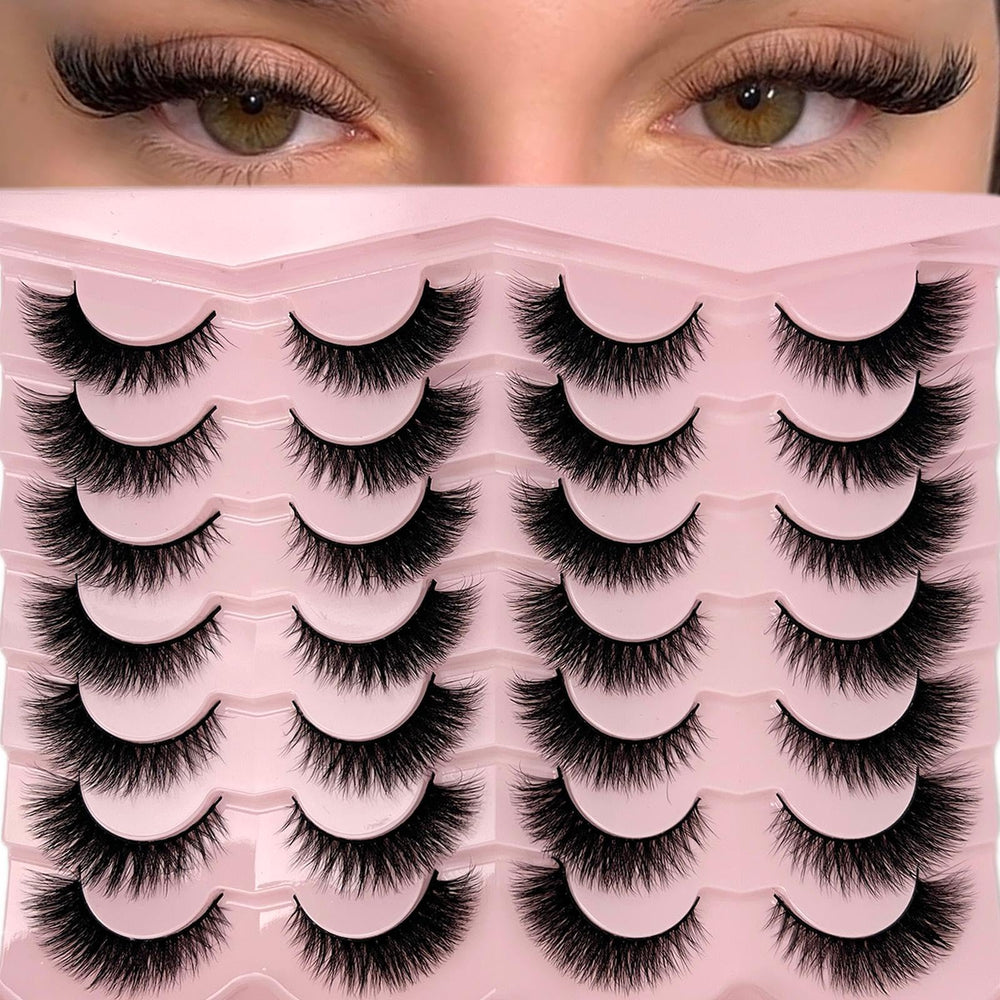 Loladook cat eye lashes 16mm natural look full strip for everyday elegance