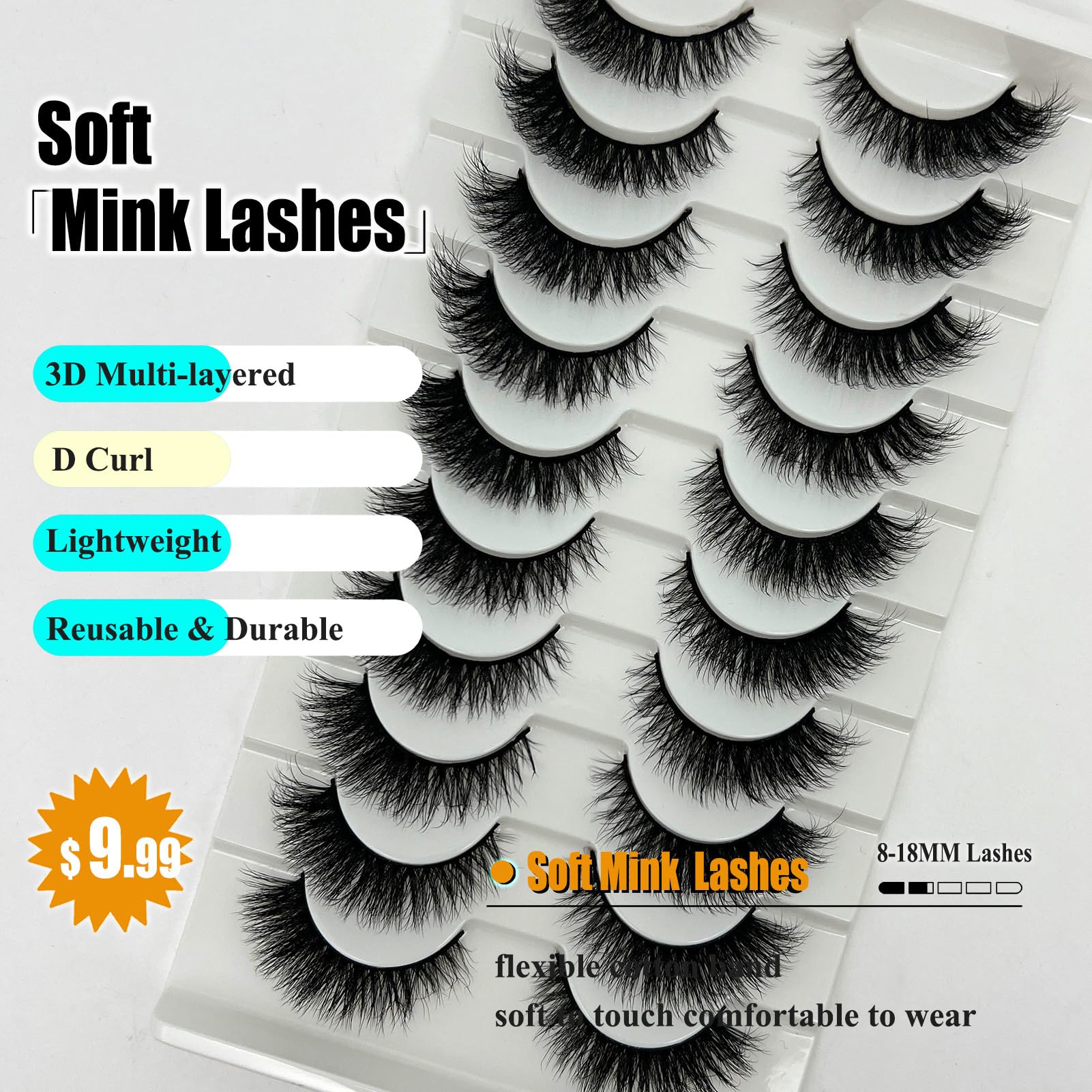 Loladook lightweight mink lashes stay airy and comfortable while enhancing natural eye shape.