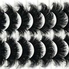 loladook Mink Lashes cat eye full strip for bold, extended lashes