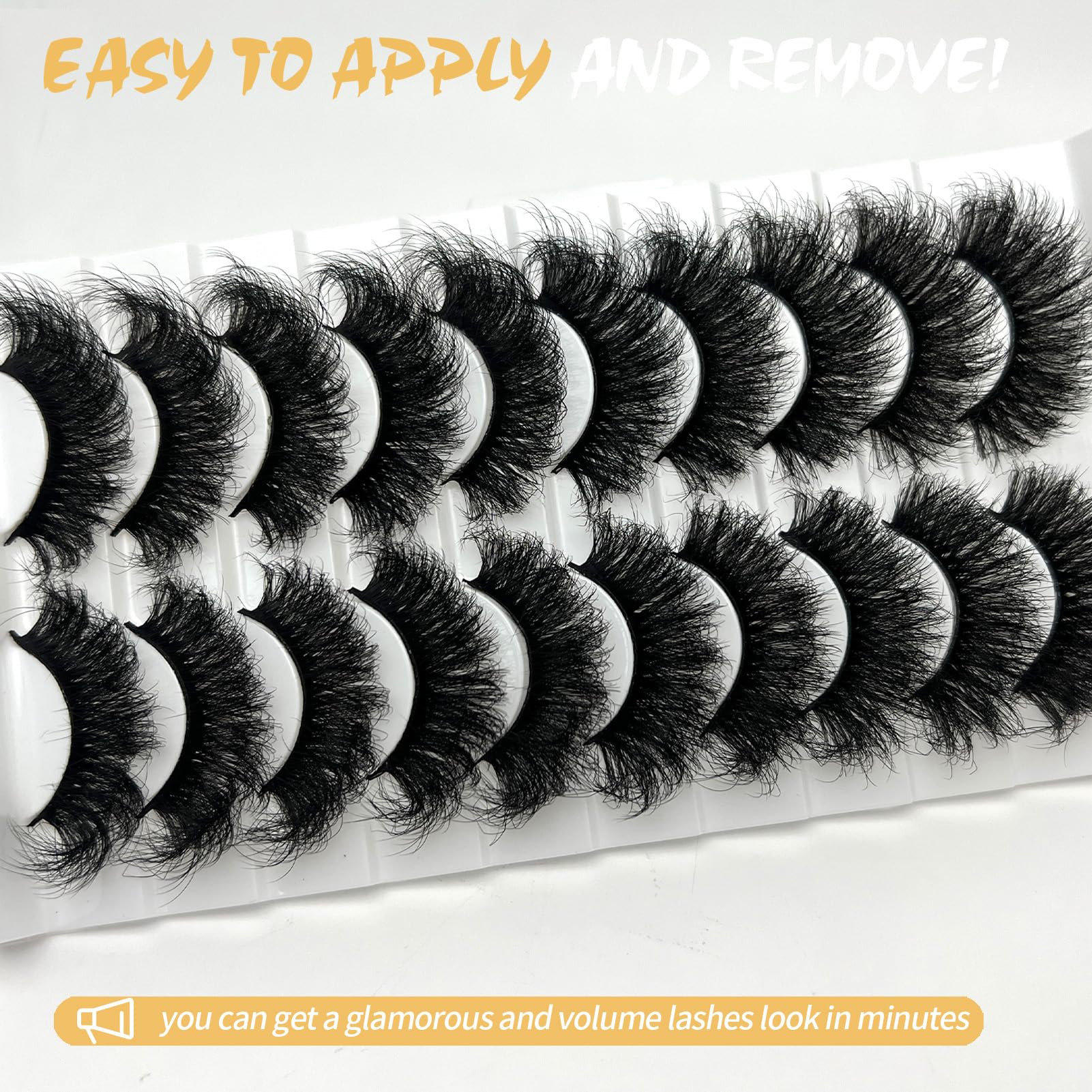 loladook mink lashes dramatic eye-opening effect for evenings.