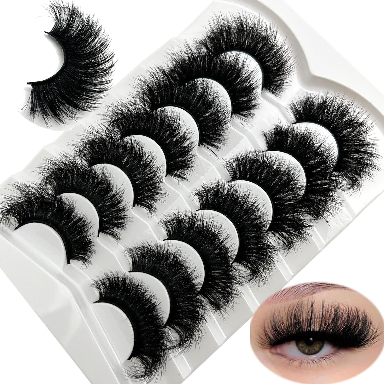 loladook mink lashes 20mm fluffy dramatic for seamless extension-like look