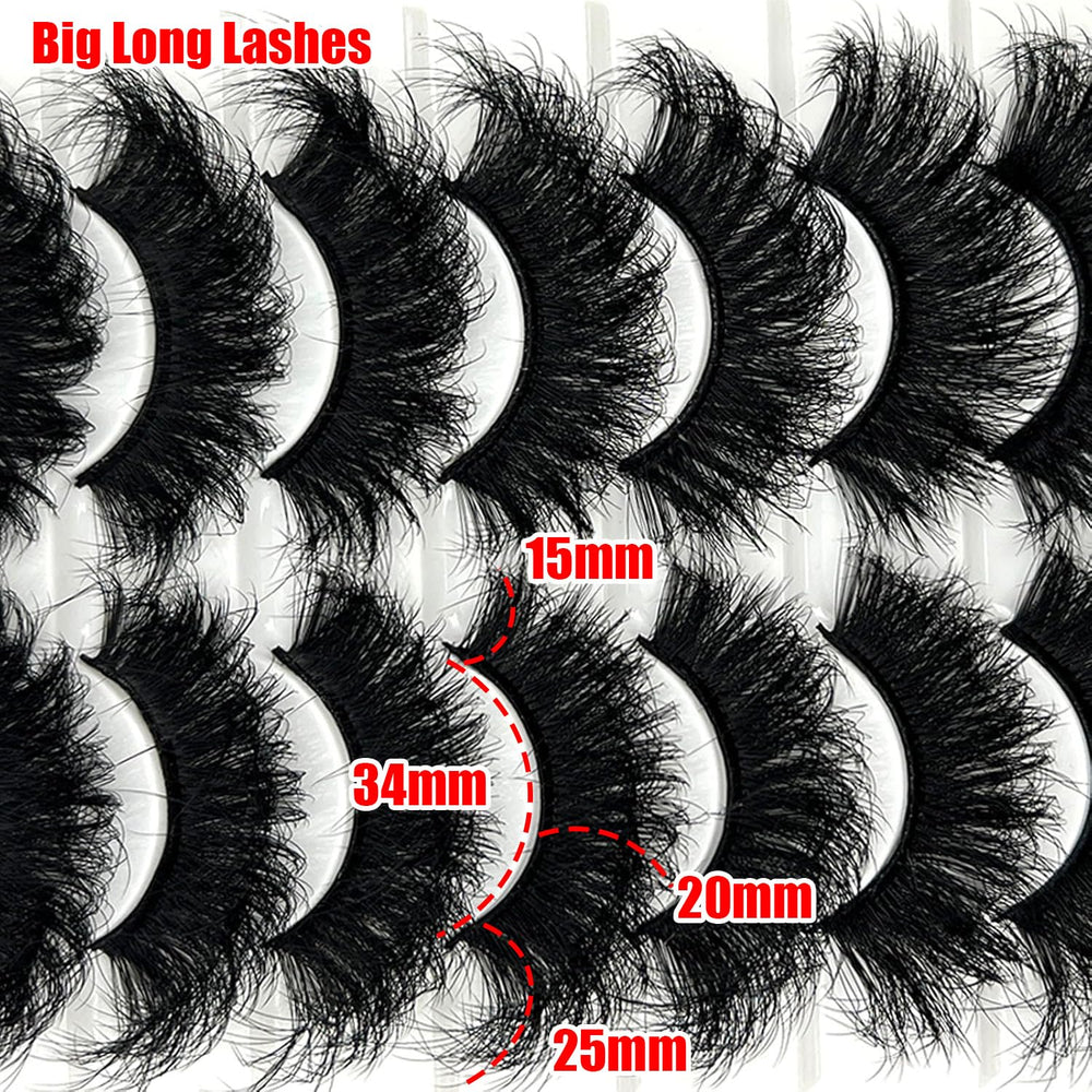 loladook mink lashes 25mm bold wispy for enhanced length and drama