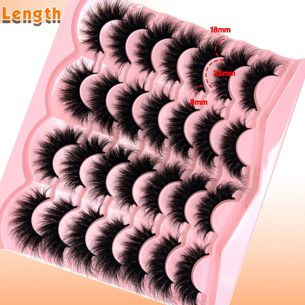 Loladook mink lashes strip provides 5D volume and dramatic fullness