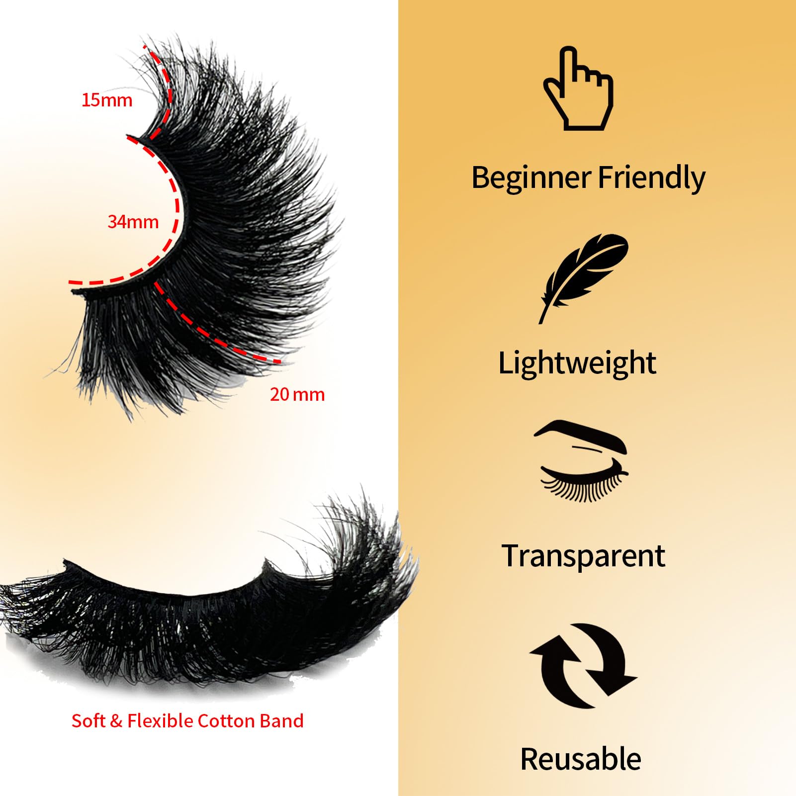 loladook mink lashes wispy 20mm lightweight strip for everyday glam