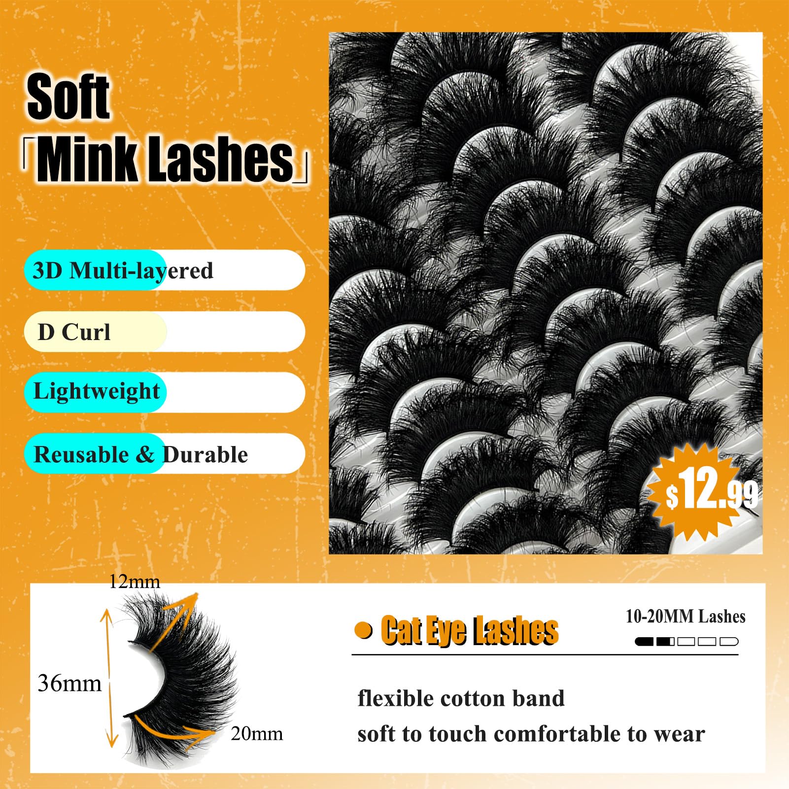 loladook Mink Lashes wispy 20mm for everyday glam