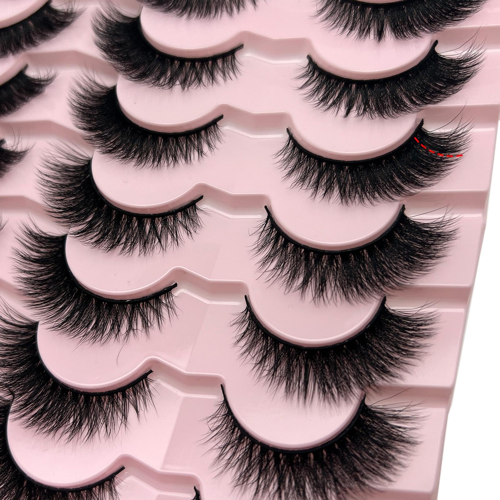 Loladook Packaging display lashes for tidy storage and easy shopping
