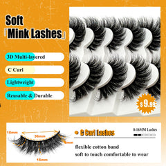 Loladook soft mink lashes feel feather-light for all-day comfort