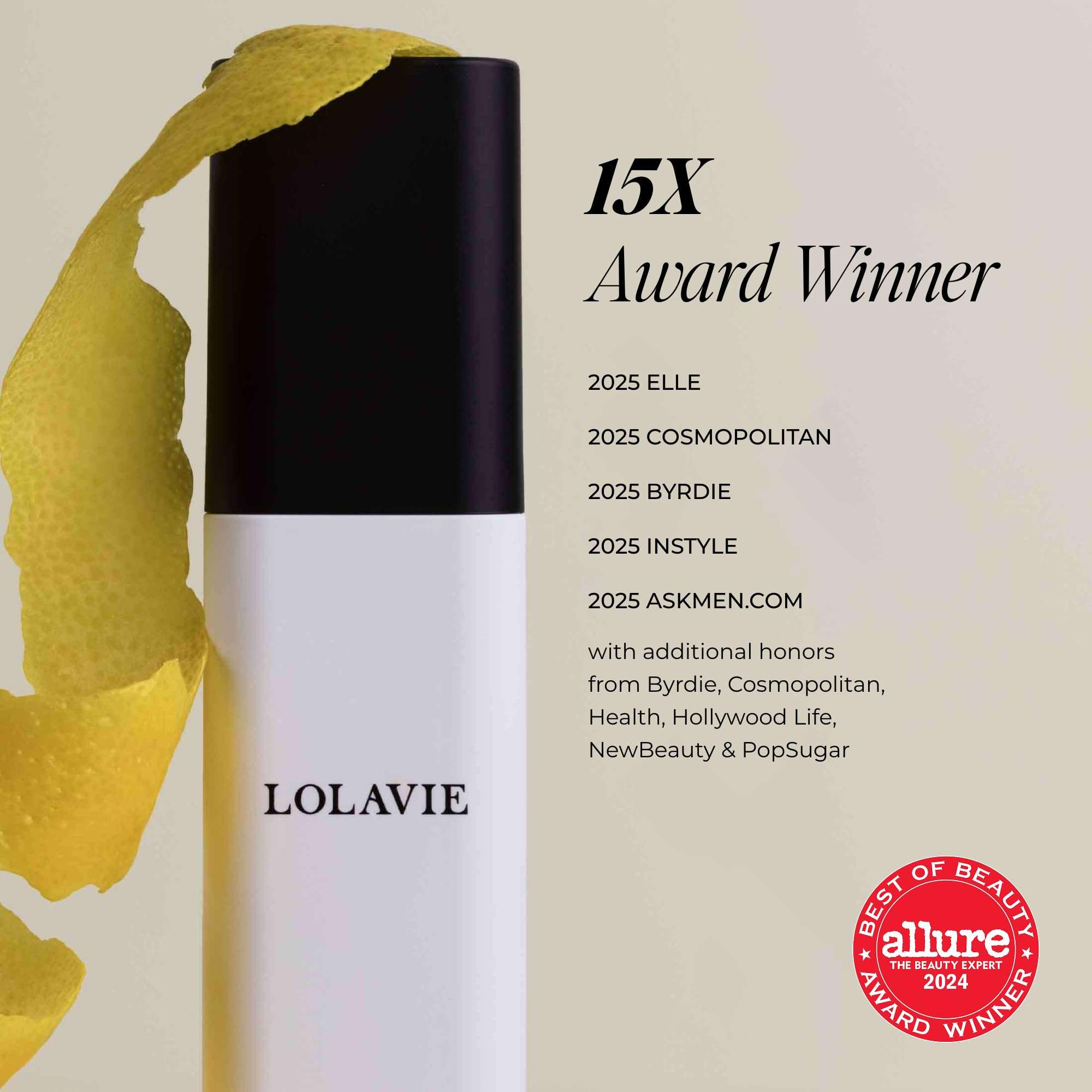 LolaVie Detangler forms a heat shield protecting hair during styling.