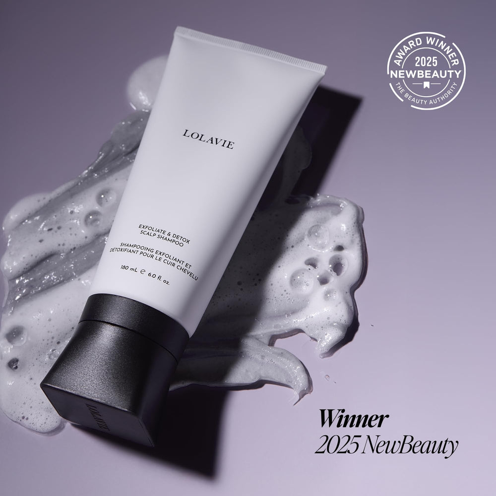 Lolavie lather forms when massaging into the roots