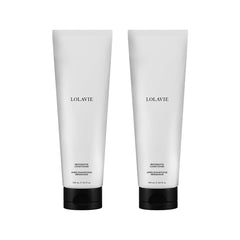 LolaVie Restorative Conditioner bottle showing hydration and frizz control.