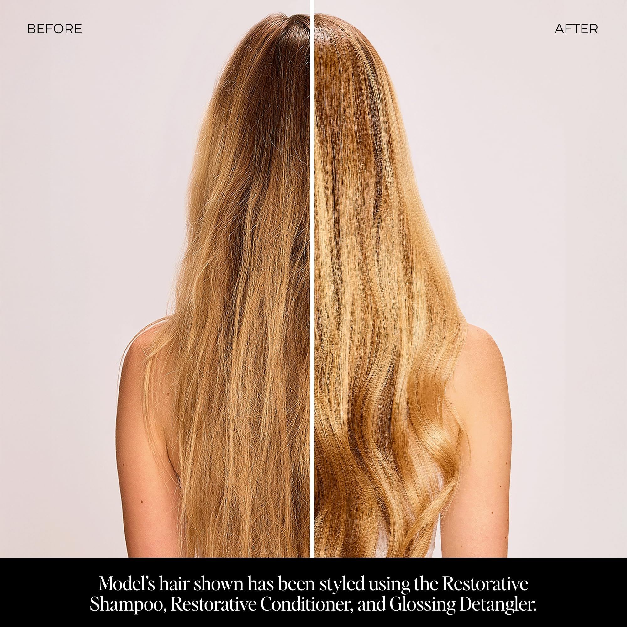 After use, hair appears softer and more manageable.