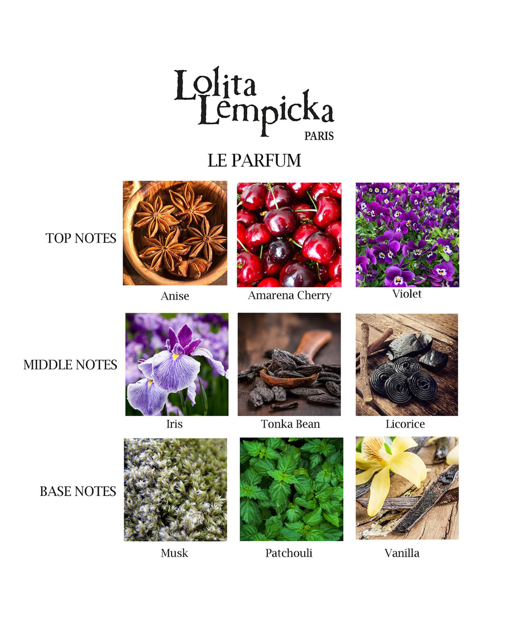 Lolita Lempicka Le Parfum musk-vanilla-praline base closeup hints lasting warmth.
