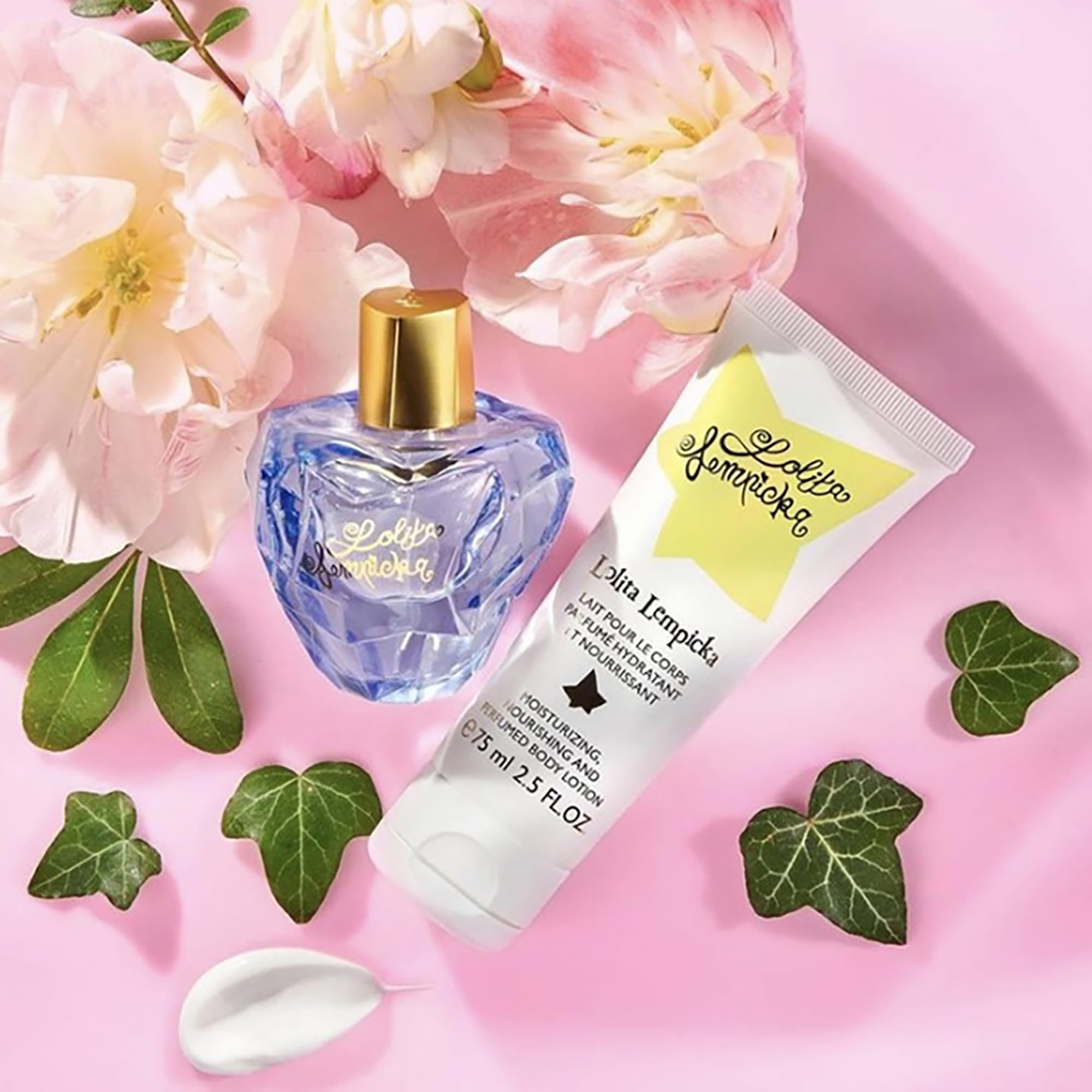 Lolita Lempicka Mon Premier body lotion, smooth hydration for lasting fragrance wear.