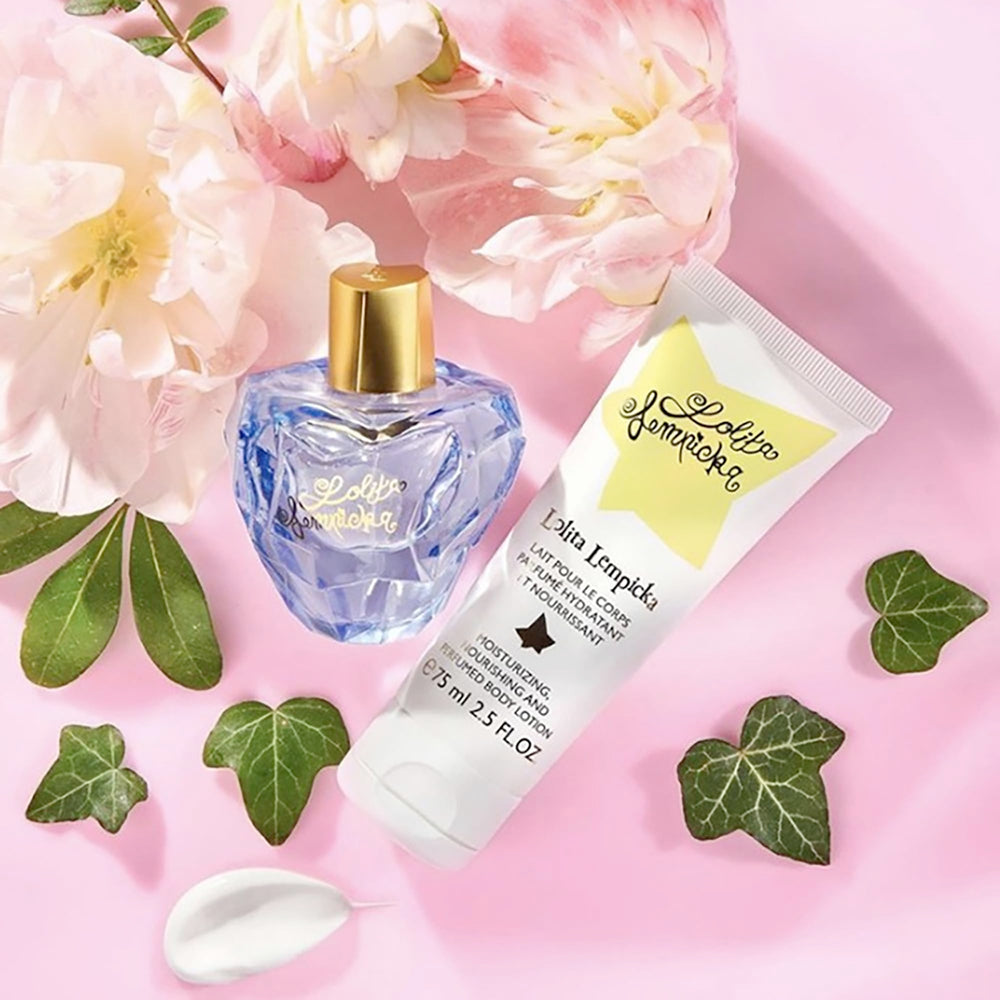 Lolita Lempicka Mon Premier body lotion, smooth hydration for lasting fragrance wear.