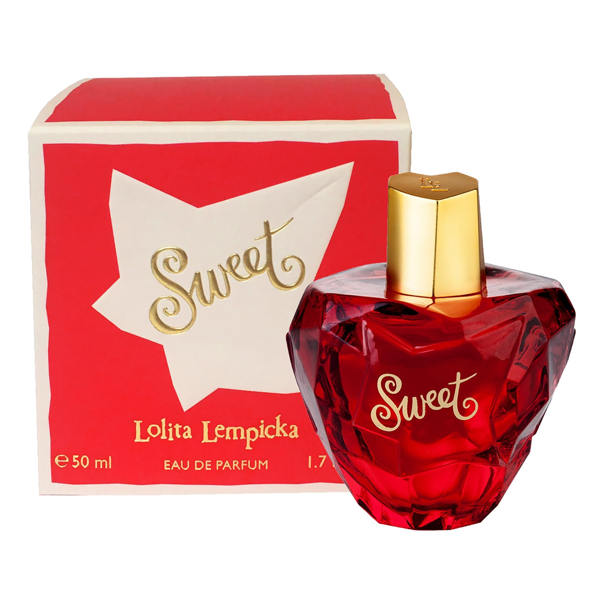Lolita Lempicka Sweet bottle side highlighting the elegant curves and feminine character.