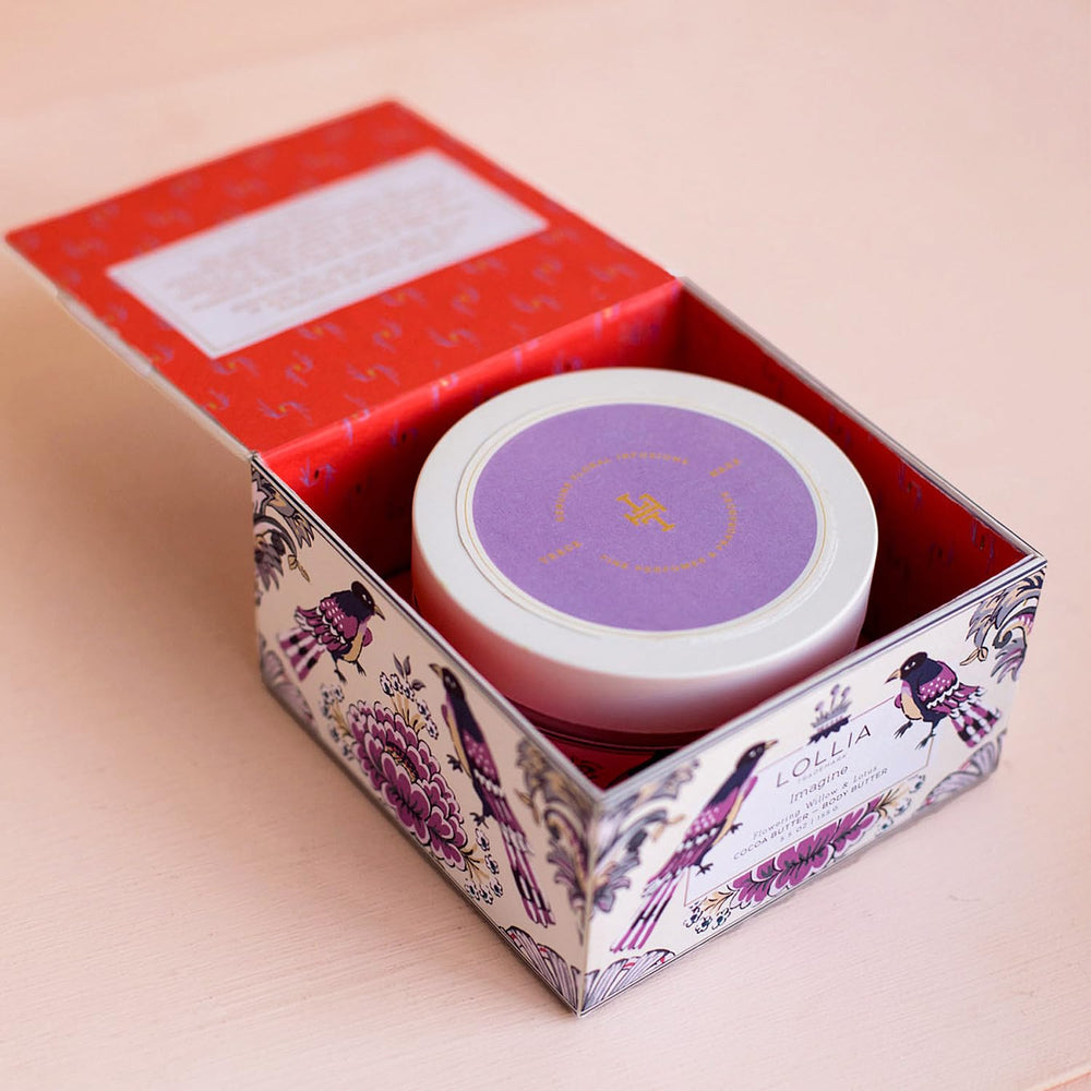 LOLLIA Imagine creamy texture promises quick absorption and smooth skin.