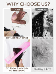 Lolly Hair 12A Brazilian virgin curly texture with natural shine