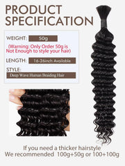Lolly Hair no weft bulk braiding hair close up for durable wear