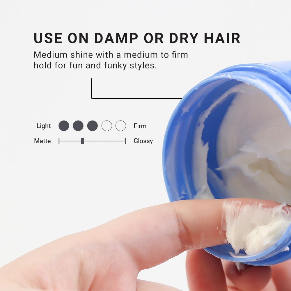 LOMA Fiber Putty textured hair in action for defined, piecey styles.