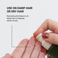 Loma Fortifying Reparative Tonic application on hands demonstrates easy use.