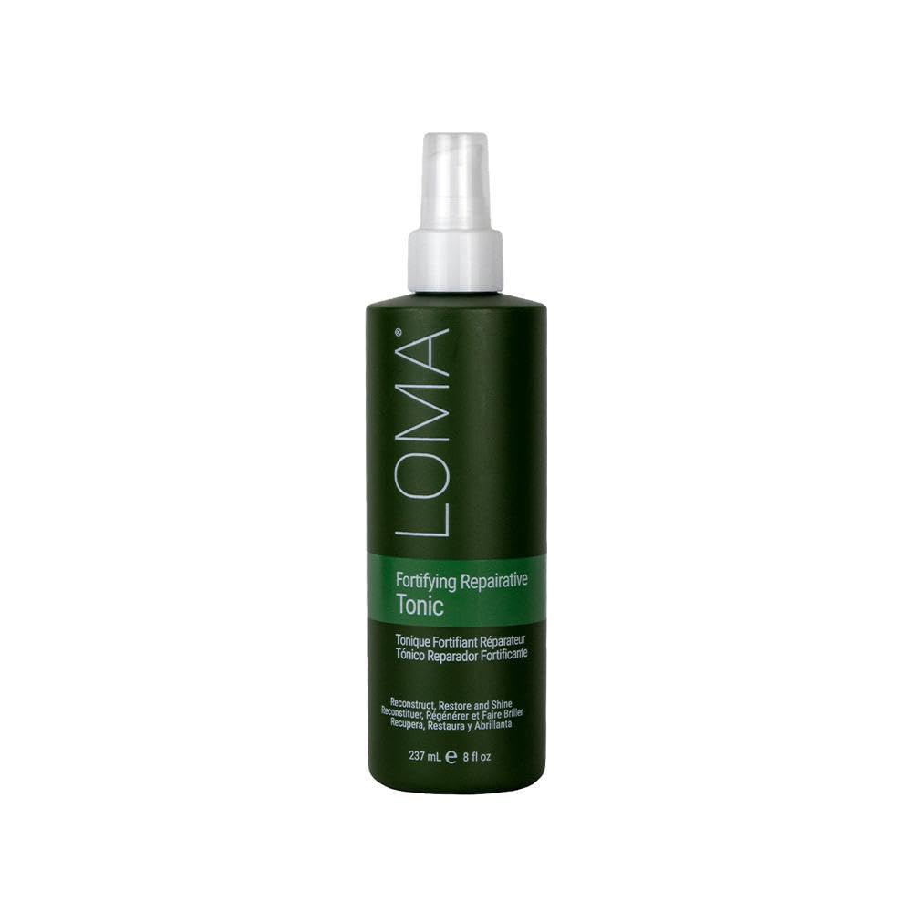 Loma Fortifying Reparative Tonic bottle 8oz highlights strength and color protection.