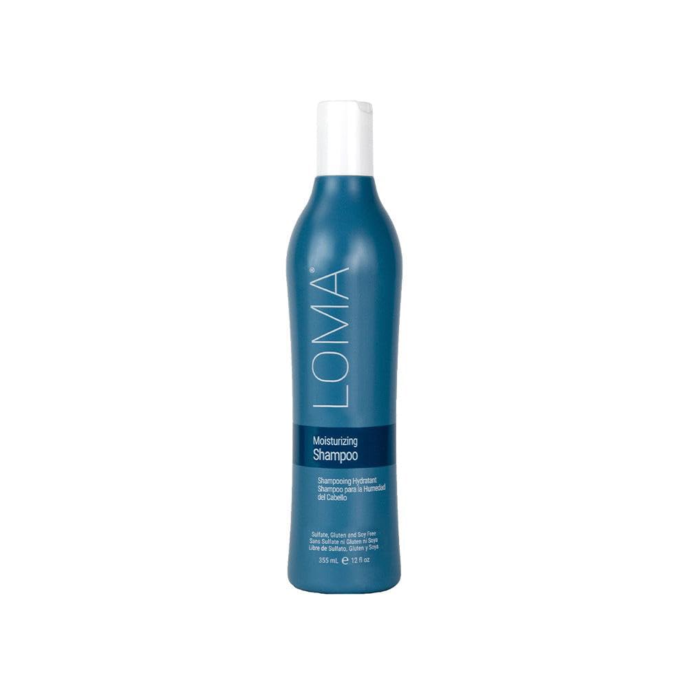 Loma Moisturizing Shampoo bottle front with Aloe Moist Complex for nourished hair