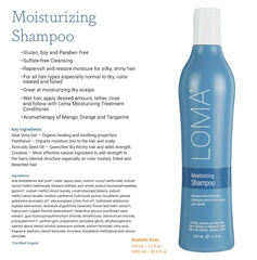 Loma Moisturizing Treatment jar demonstrates creamy hydration for color-treated strands.