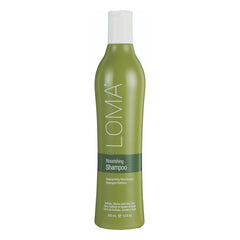 LOMA Nourishing Shampoo bottle front promoting vibrant, healthy hair.