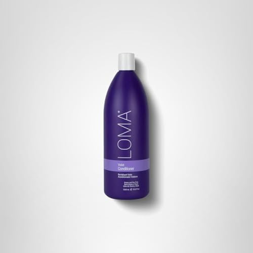 Loma Violet Conditioner swatch on blonde hair shows cool-toned lift.
