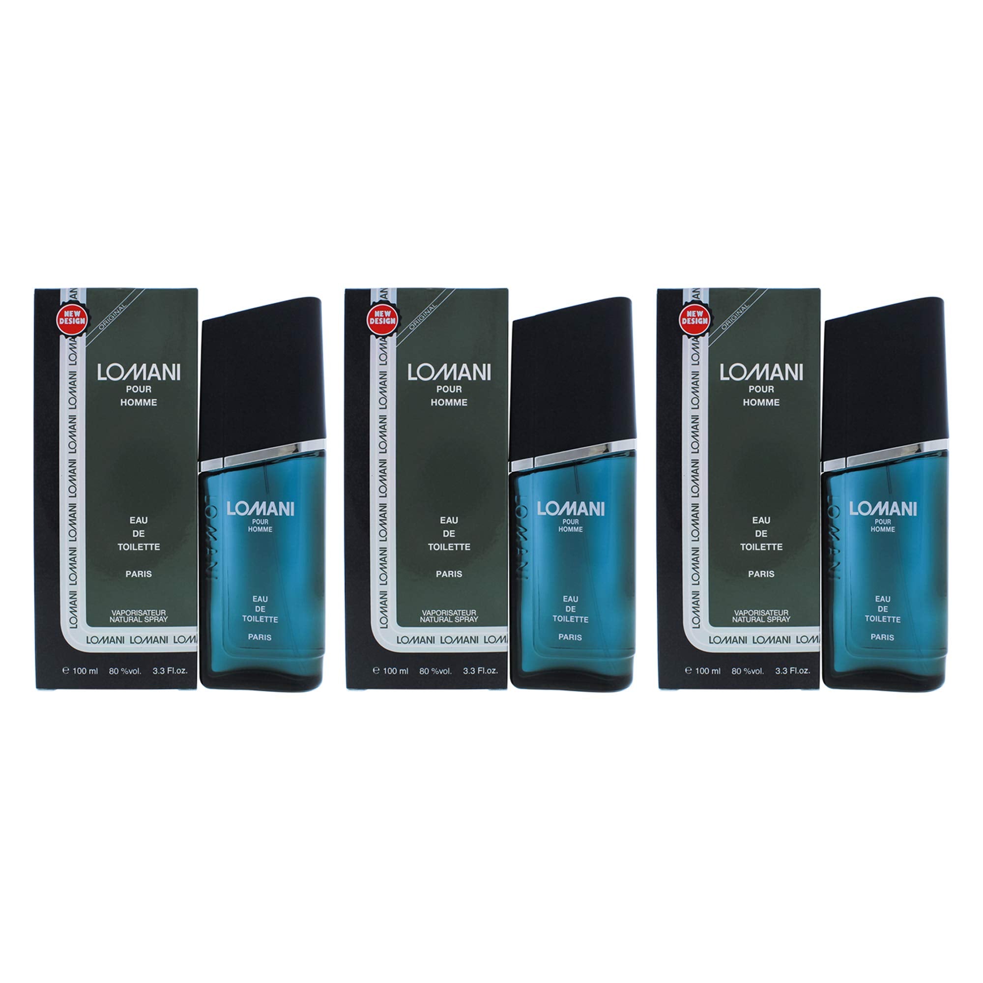Lomani EDT spray pack of 3 bottles, ideal for daily wear and easy replenishment