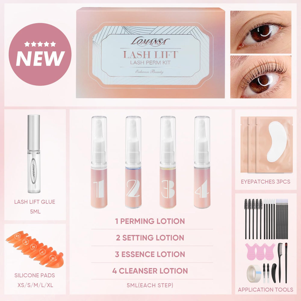 Lomansa quick-drying adhesive bonds lashes securely