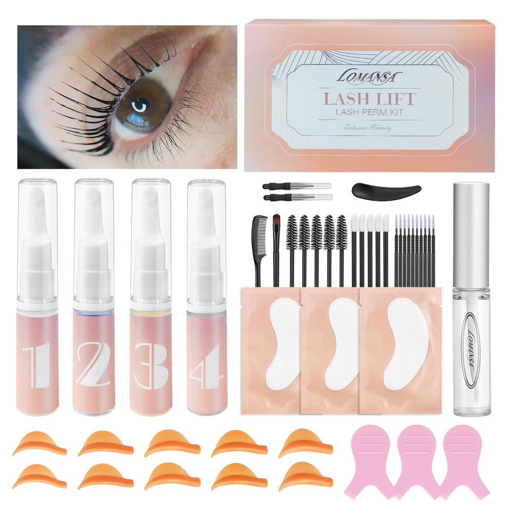 Lomansa lash lift kit box and tools for professional use
